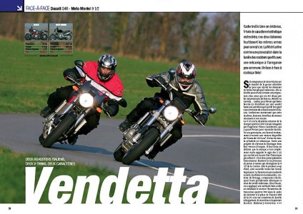 Duel : Ducati S4R - Moto Morini 9 ½