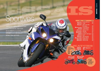 HS Essais 2010 Moto Magazine : sportives