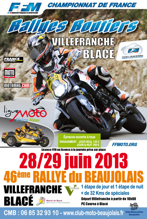 Championnat de France des Rallyes Moto : le Beaujolais (...)