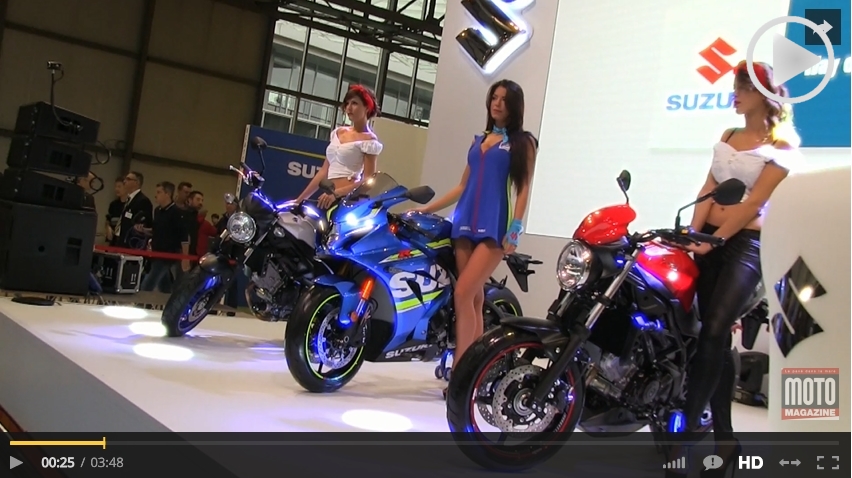 Salons moto 2015 : zoom sur les Suzuki en vidéo