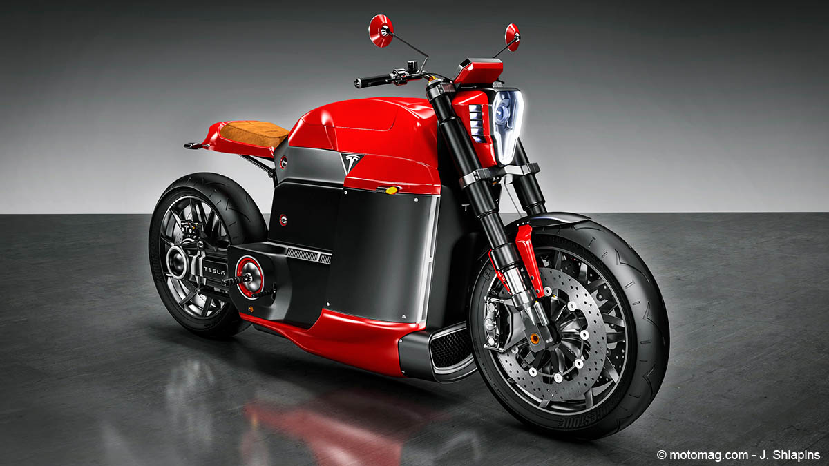 Un designer londonien imagine la moto Tesla