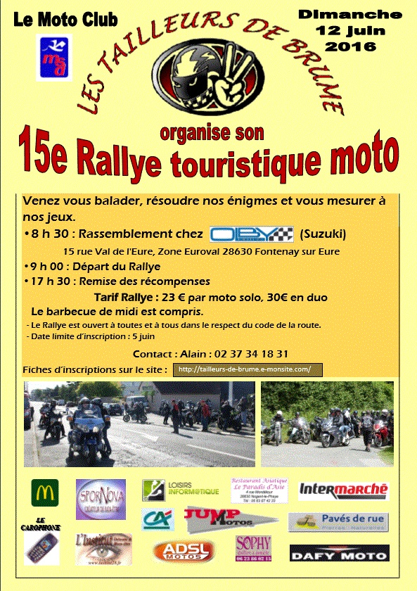 Rallye touristique des Tailleurs de Brume à Chartres (...)