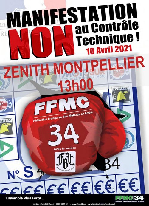 Manifestation FFMC 34 du samedi 10 avril 2021 contre le (...)