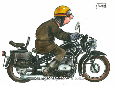 BD moto : les dessins originaux de Nikolaz sur (...)