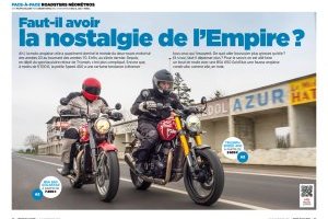 Moto Magazine 408 comparatif BSA Triumph