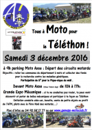Téléthon 2016 : balade Tous à moto à Gap (05)