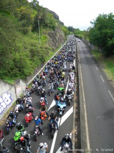 Manif 24 mars La Réunion : 500 motards en colère