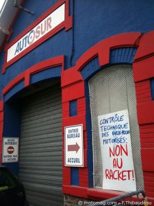Manif moto à Nantes (44) : contrôle, racket… non !