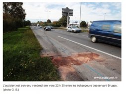 Accident de moto à Bordeaux : l'absence d'éclairage