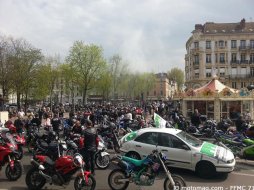 Manifestation FFMC 71 : plus de 400 motos en Saône-et-Loire