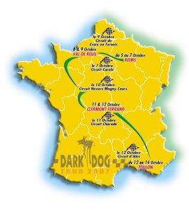Le tracé du Dark Dog Tour