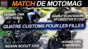 Match customs : quelle moto pour les motardes (...)