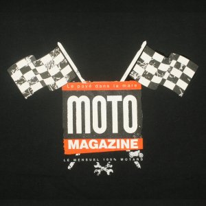 T-shirt motard noir de Moto Magazine