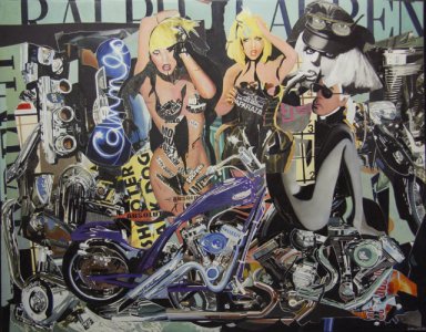 Peinture et moto : Lady Gaga enfer mécanique