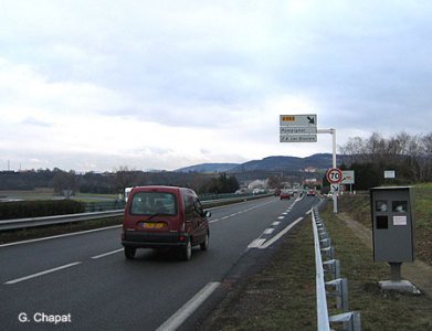 Radar en Auvergne sur la RN9