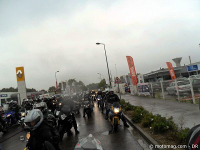 Anti-CT moto - Saône-et-Loire : 300 motards sous la pluie