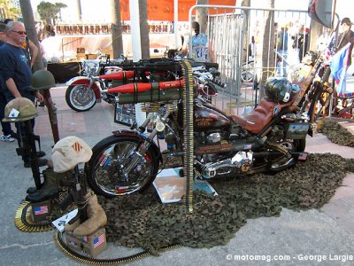 Daytona insolite 2009 : la moto lance roquette