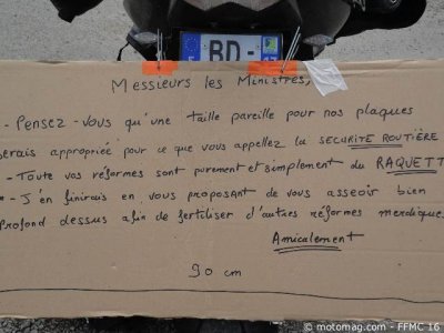 Manif à Angoulême : « Messieurs les ministres »