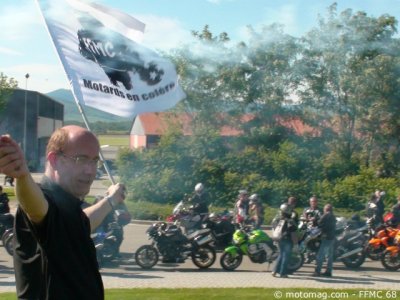 Manifestation à Colmar : 300 motards sous l’étendard