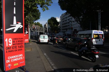 Sécurité routière à Paris : haro sur les 2RM !